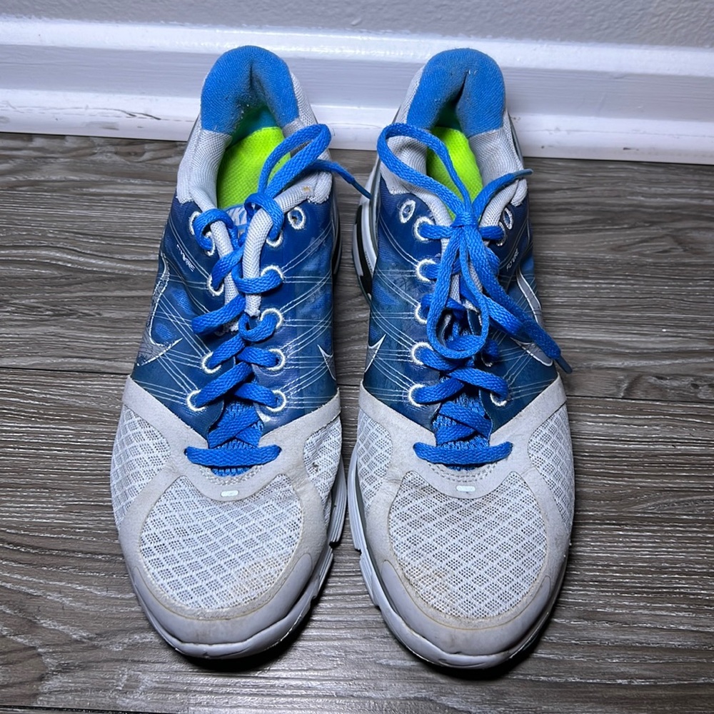 Nike Flywire Lunarglide 2 Dynamic Support White & Blue